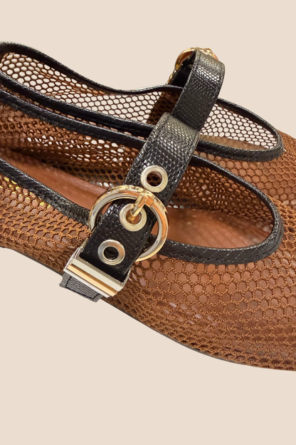 Marker Brown Mesh Flat