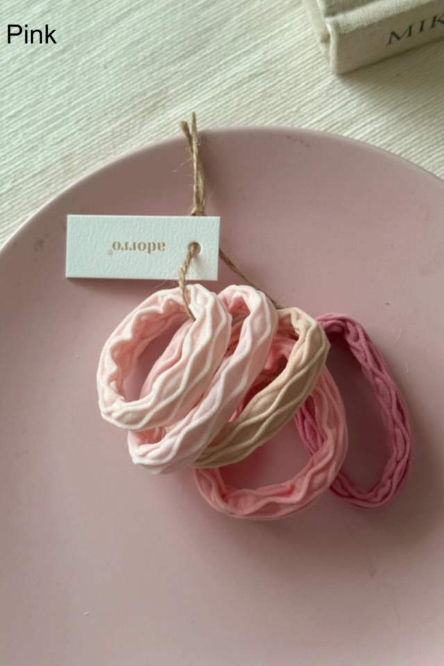 Wavy Hair Ties Set