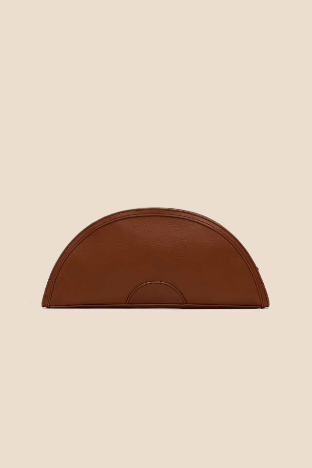 Shelley Sienna Flora/Brushed Gold Clutch