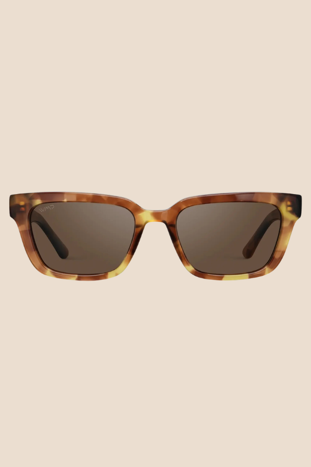 Vivian Honeycomb Tortoise / Brown Lens Polarized Sunglasses