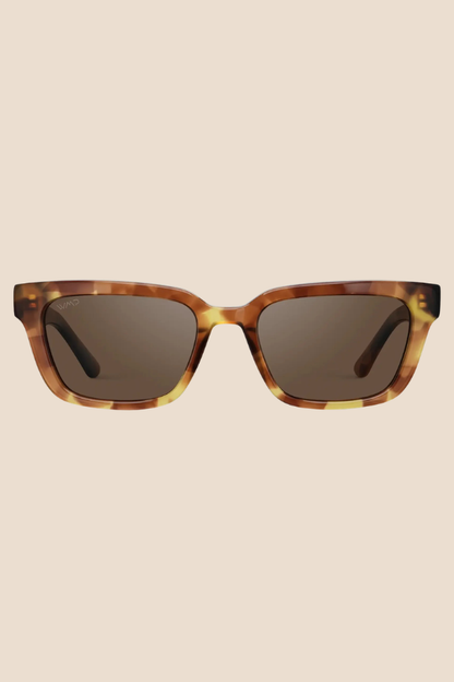 Vivian Honeycomb Tortoise / Brown Lens Polarized Sunglasses