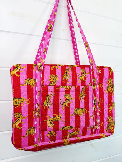 Wild Stitch Quilted Duffle Bag