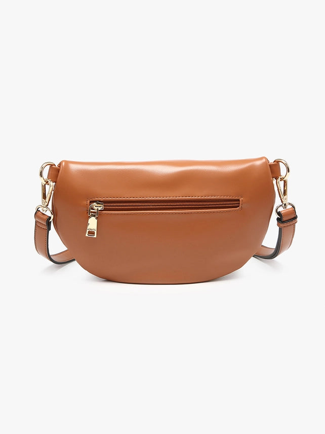 Nevaeh Straw Brown Crossbody
