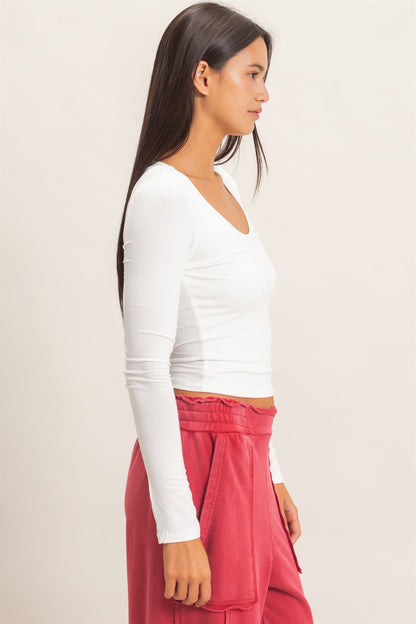 Everyday Layering Off White Top