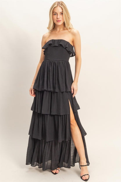 Soft Symphony Black Dress