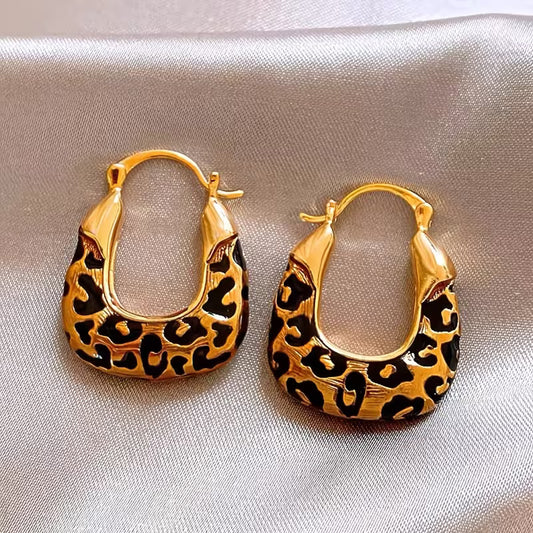 Retro Leopard Hoop