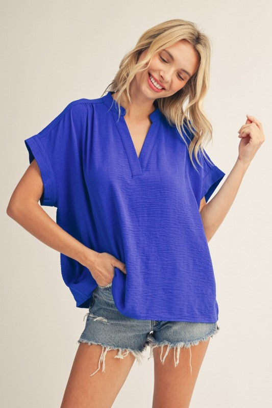 Breaking New Royal Blue Top