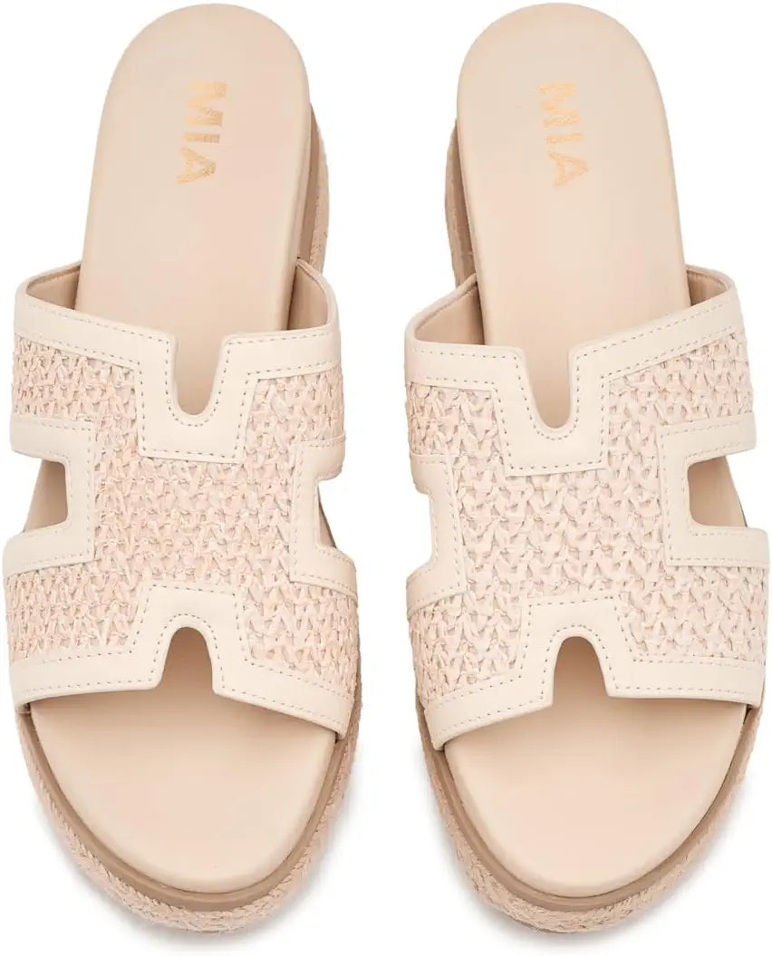 Caleena Bone Platform Sandal
