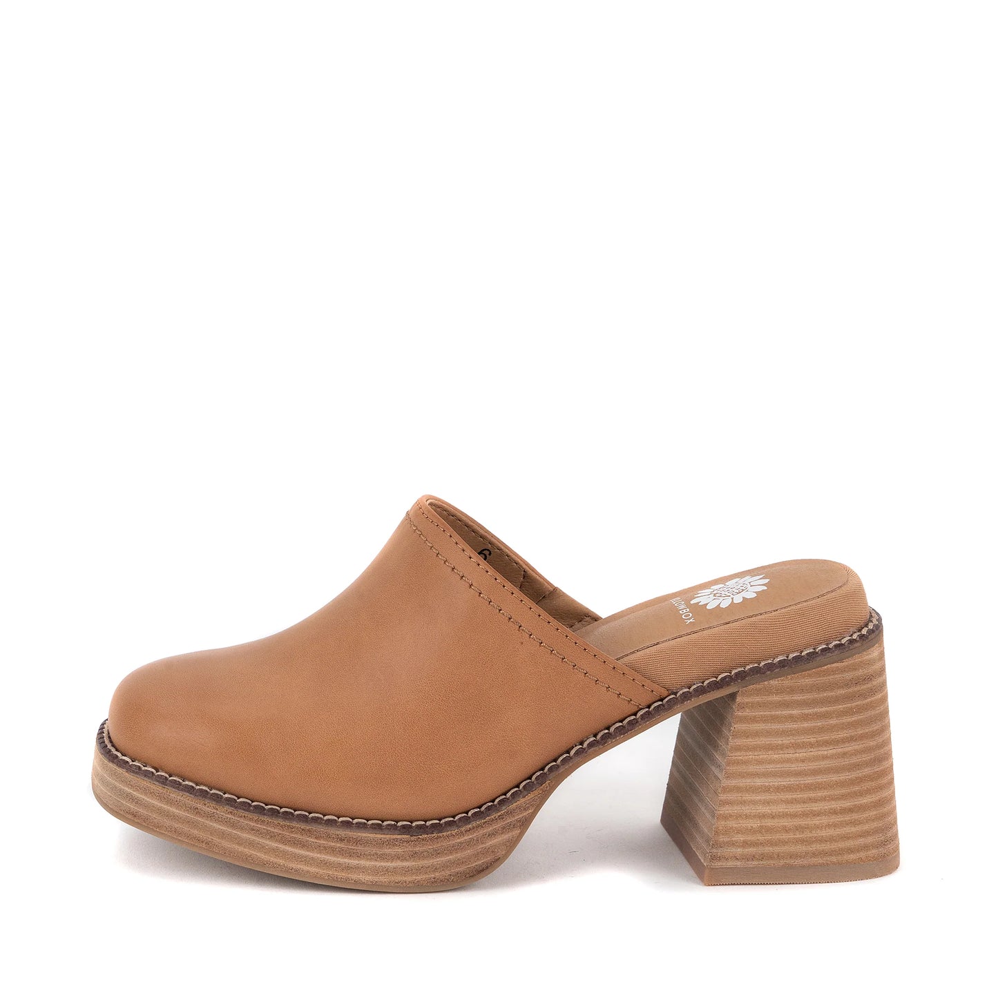 Ivaria Almond Platform Clog