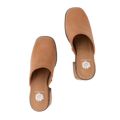 Ivaria Almond Platform Clog