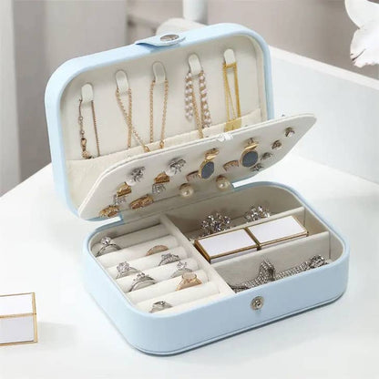 Travel Sky Blue Jewelry  Box