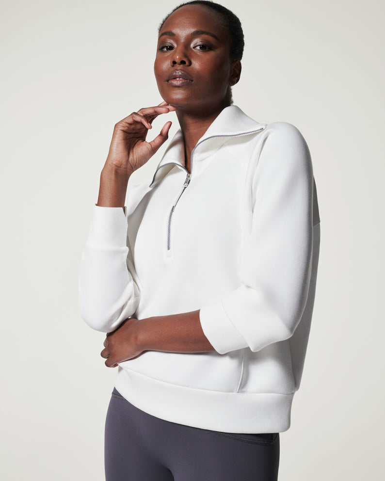 Half zip up sales top