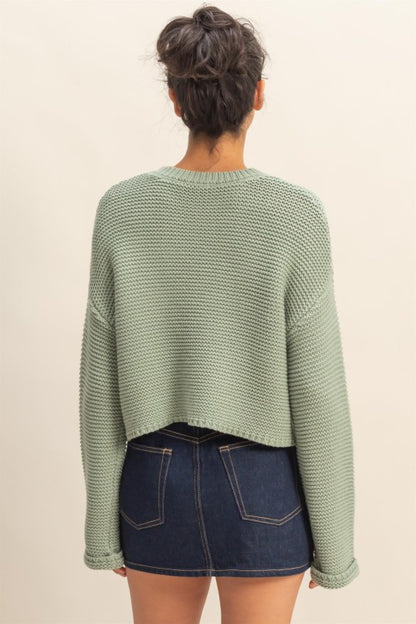 Good Mood Sage Green Sweater