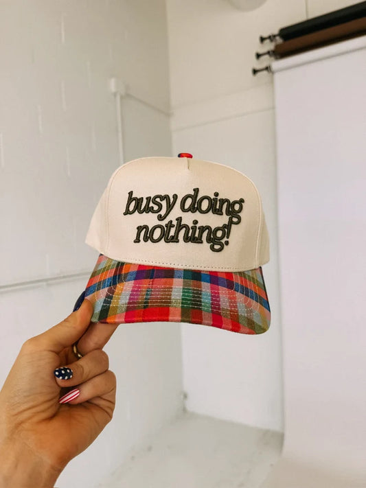 Busy Doing Nothing Trucker Cap