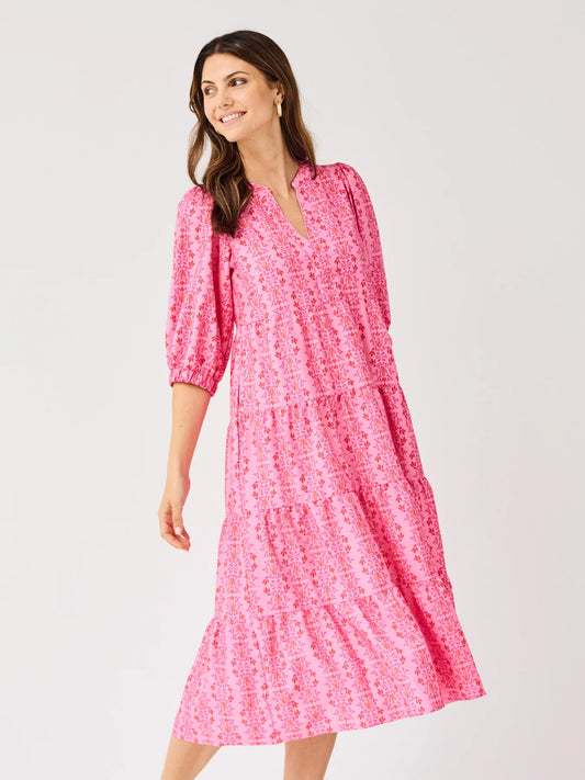 Cameron Heirloom Vine Pink Dress