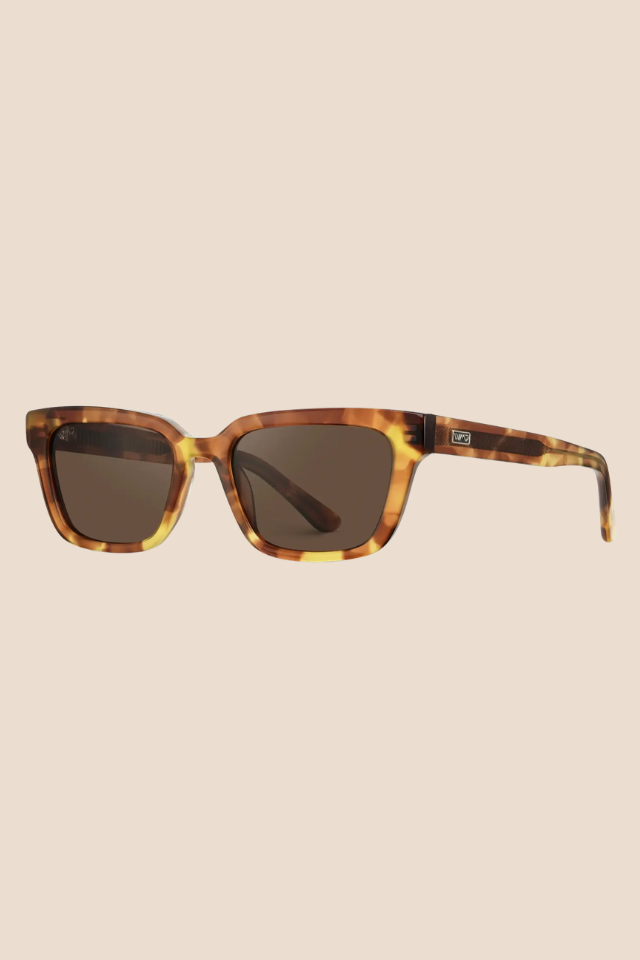 Vivian Honeycomb Tortoise / Brown Lens Polarized Sunglasses