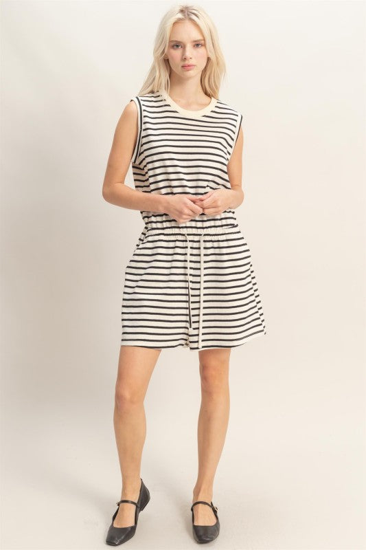 Hold It Together Black Romper