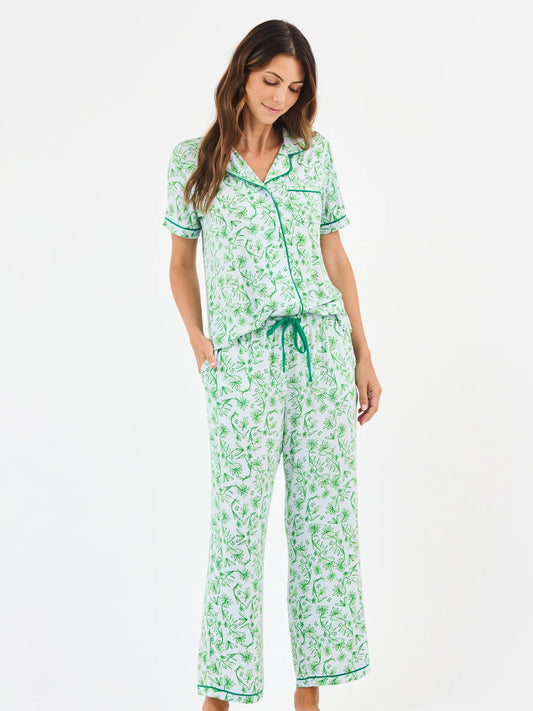 Charlotte Laurel Blooms Light Blue Pajama Set