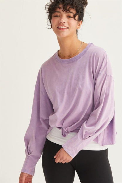 Weekend Wanderer Lavender Top