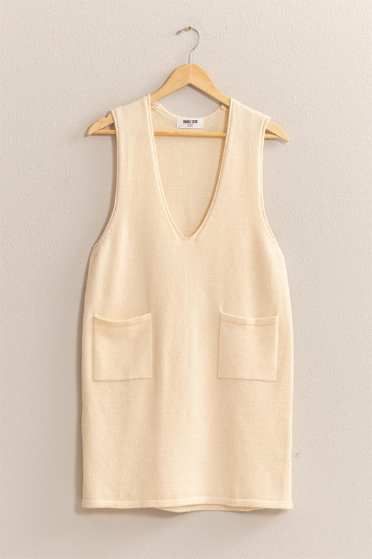 Mentally Here Cream Dress