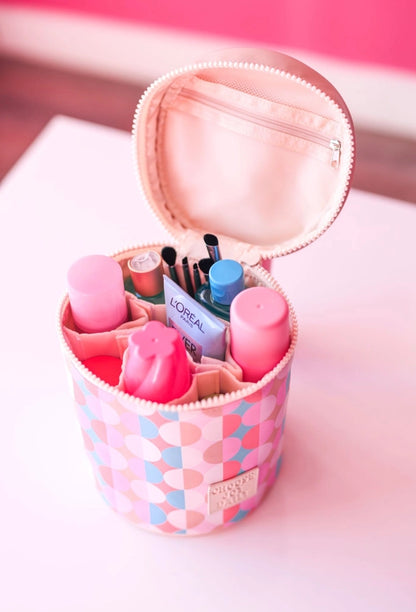 Barrel Organizer Nashville Pink/Tan Toiletry Bag
