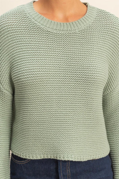 Good Mood Sage Green Sweater