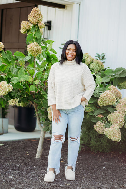 Boho Romana Oatmeal Sweater