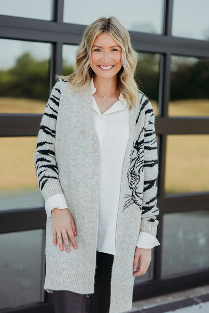 Kyana White Beach Cardigan