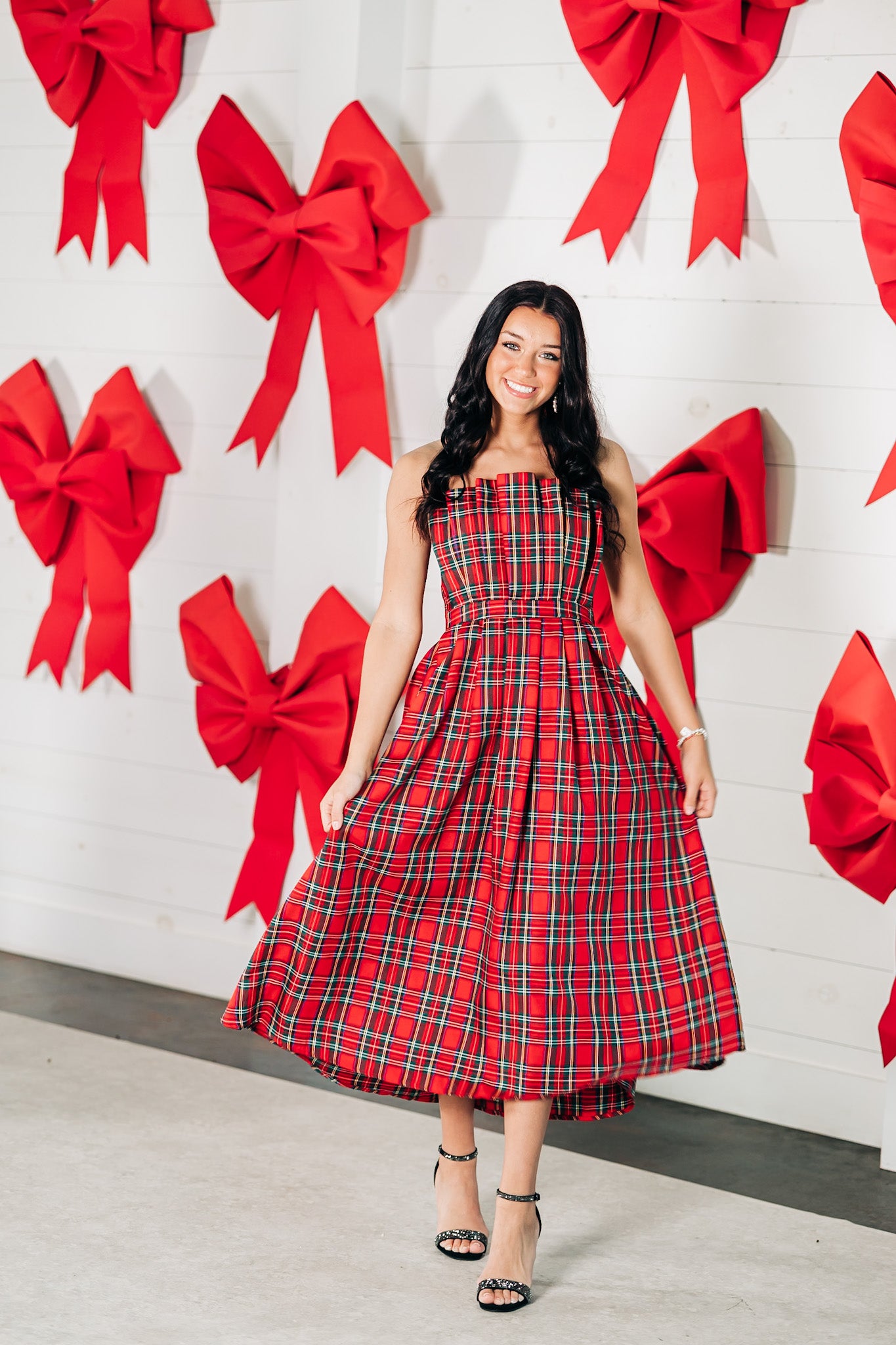 Elegant Christmas Red Dress