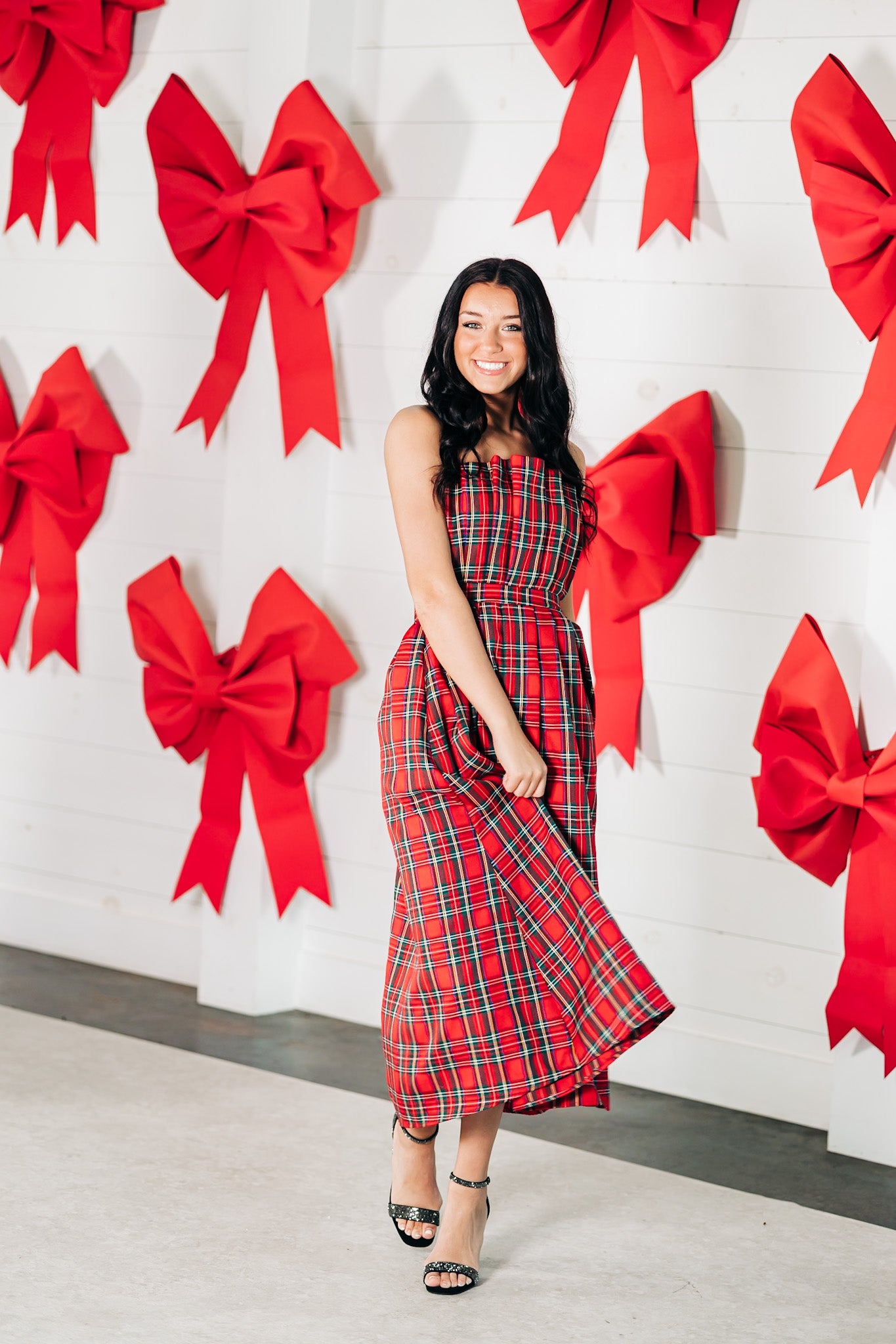 Elegant Christmas Red Dress