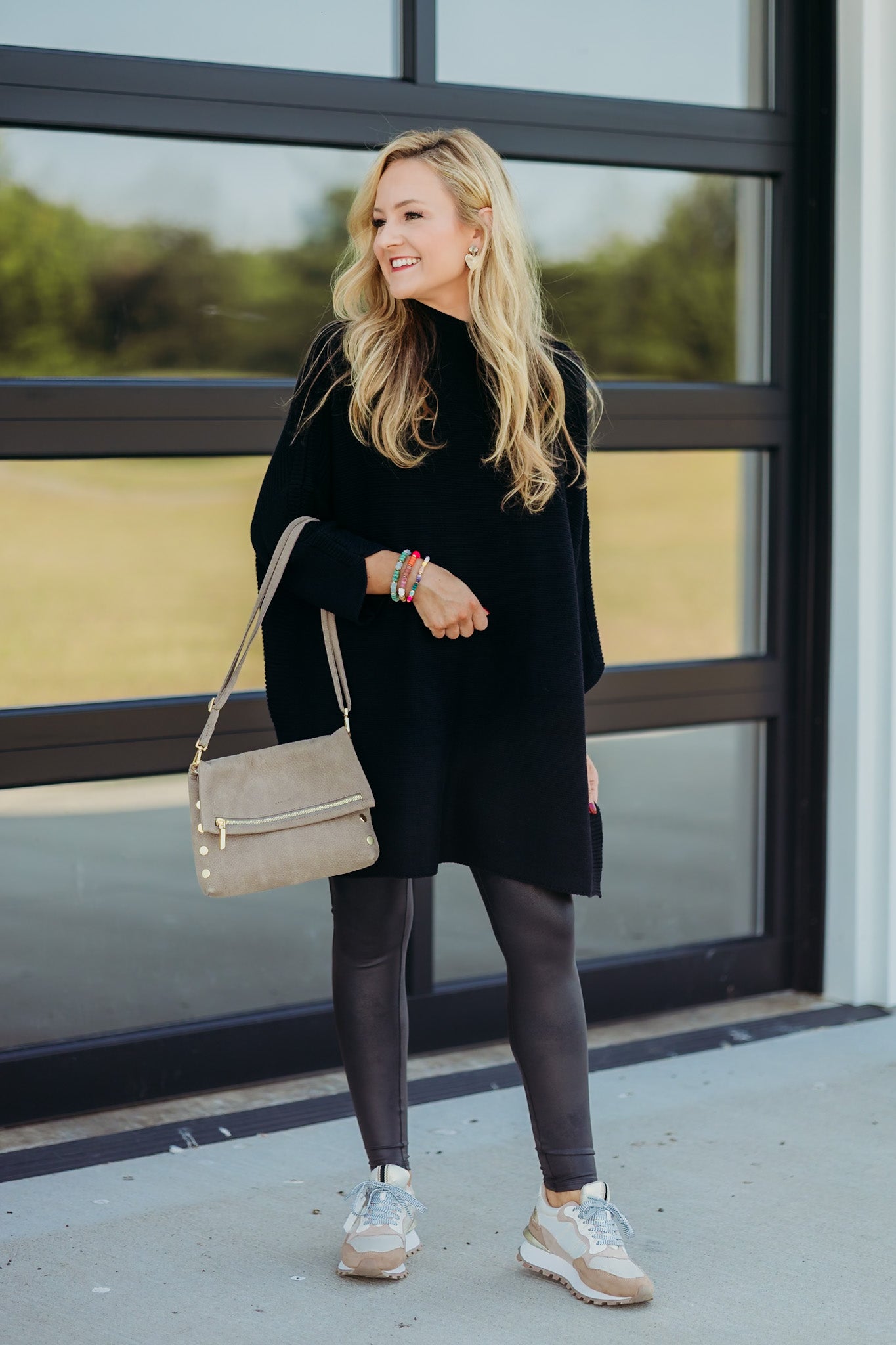 Boho Black Tunic Top