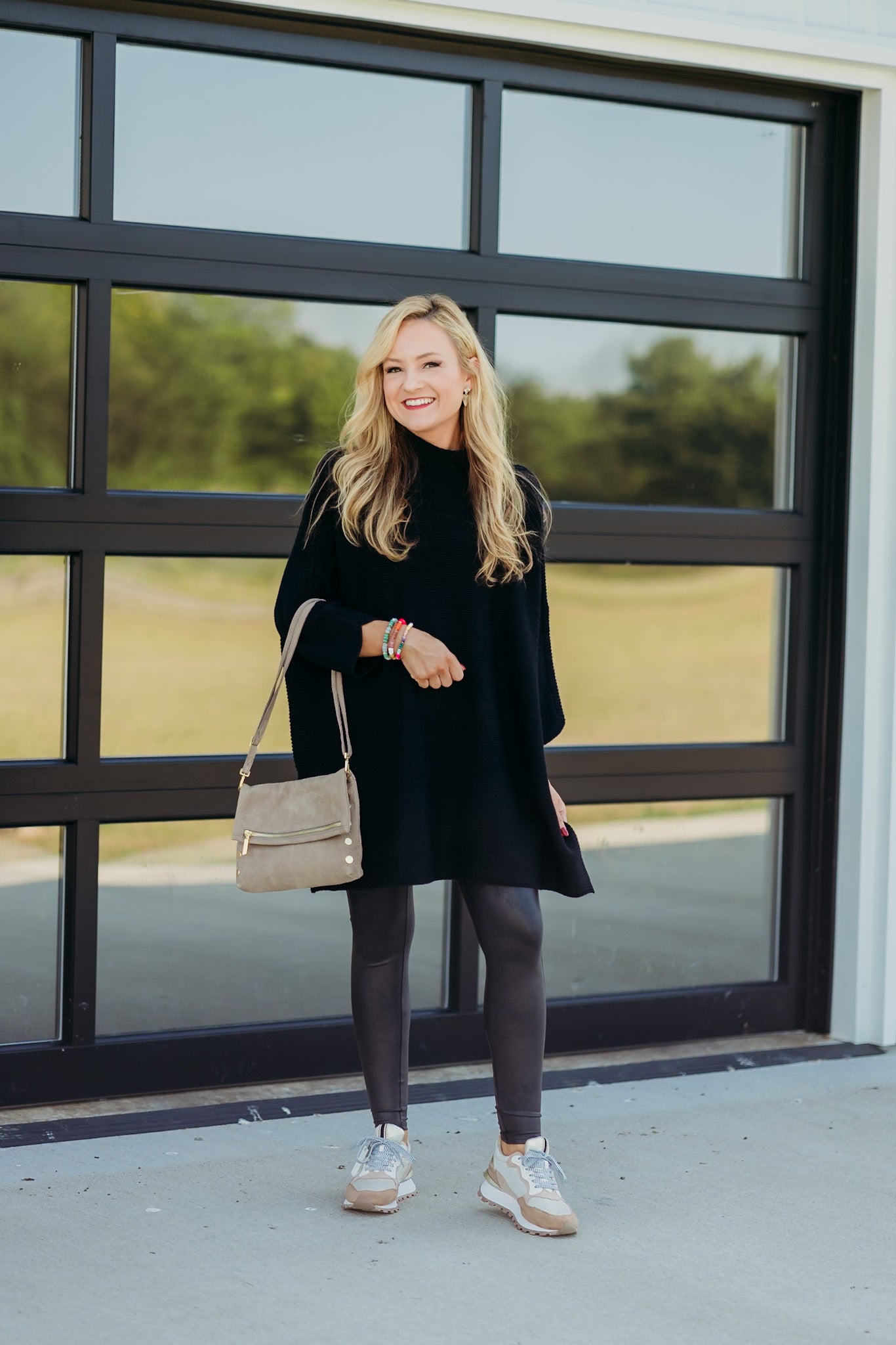 Boho Black Tunic Top