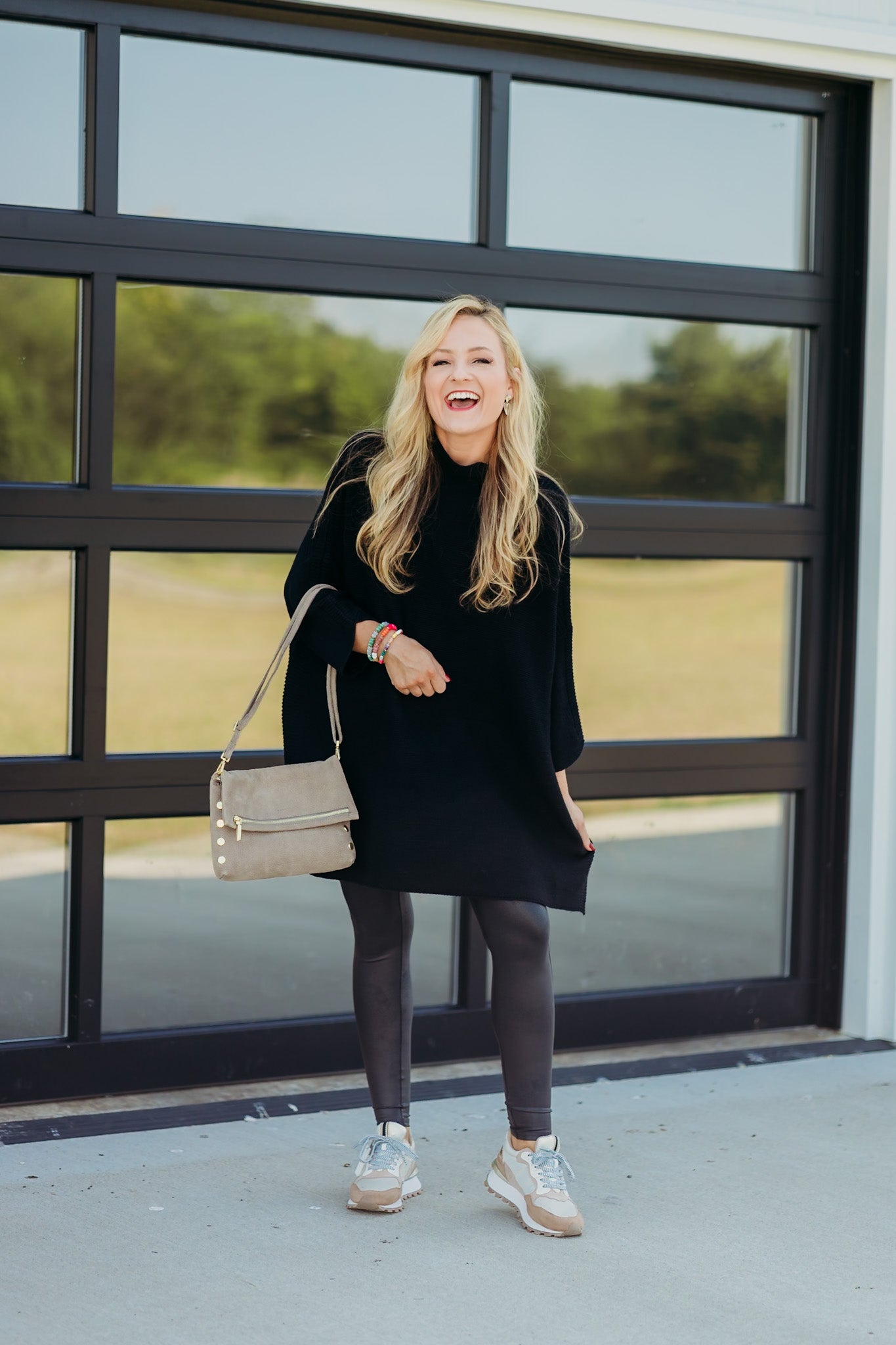 Boho Black Tunic Top