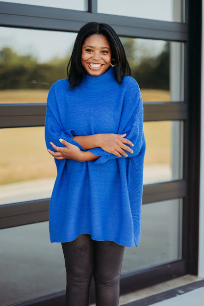 Boho Persian Blue Tunic Top