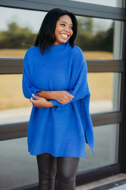 Boho Persian Blue Tunic Top