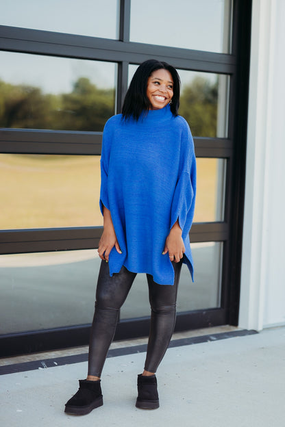 Boho Persian Blue Tunic Top