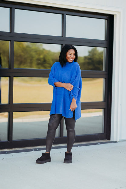 Boho Persian Blue Tunic Top