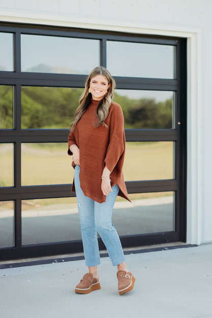 Boho Auburn Tunic Top