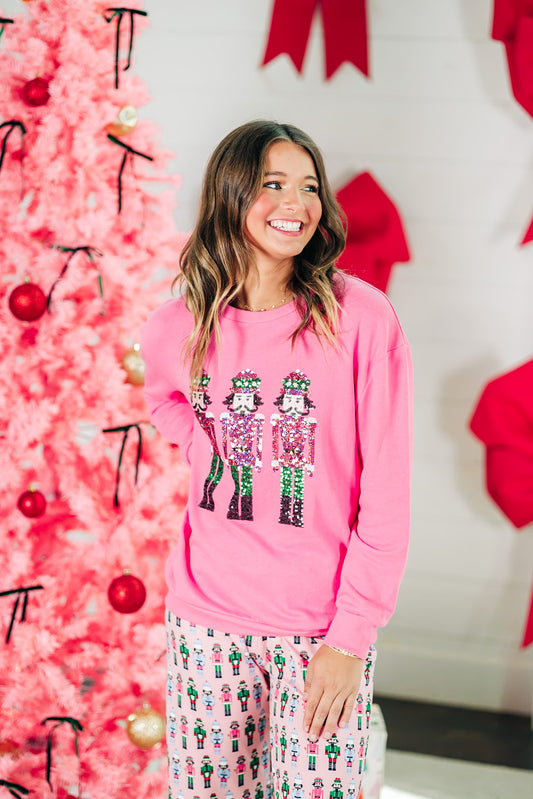 Nutcracker March Sequin Sweatshirt