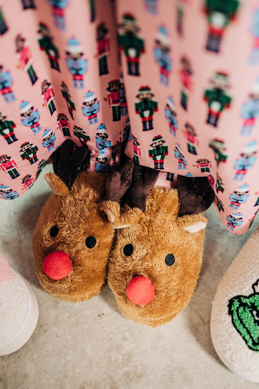 Rudolph Fuzzy Slippers