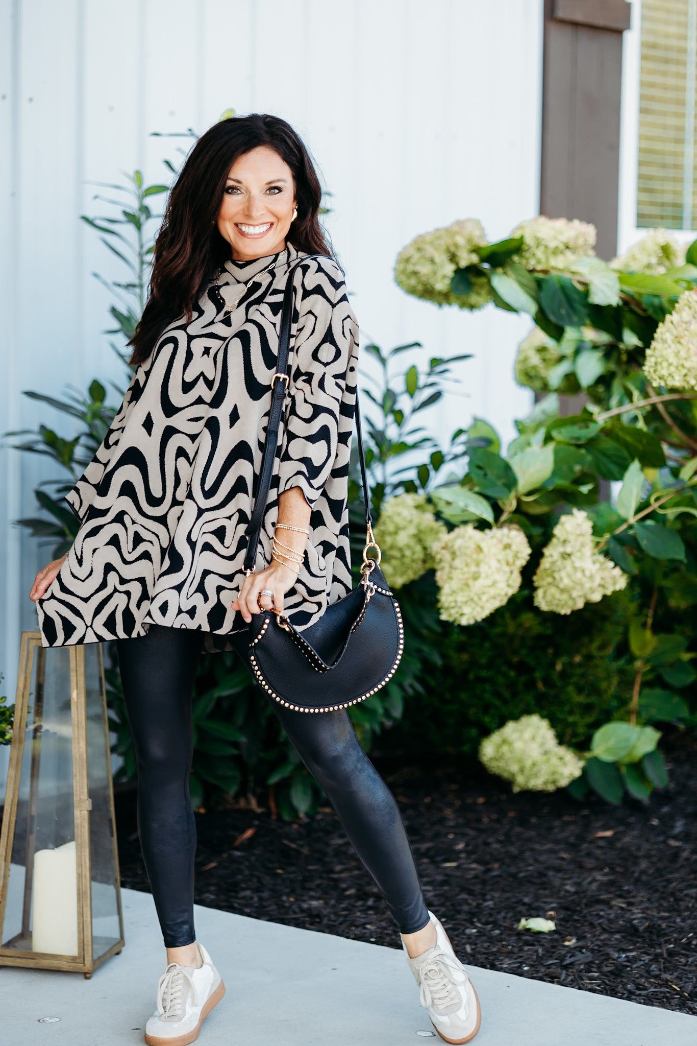 Boho Rumba Black/Taupe Tunic