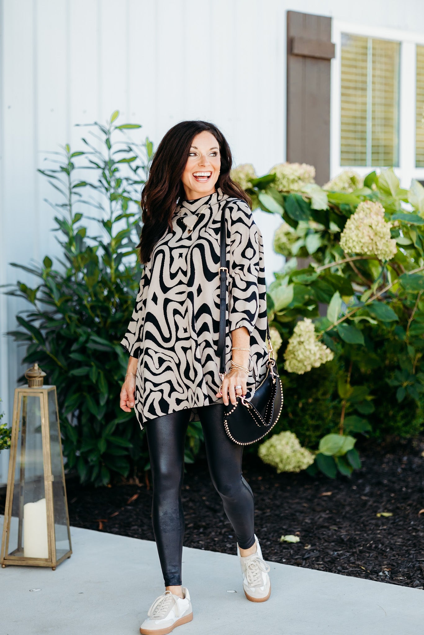 Boho Rumba Black/Taupe Tunic