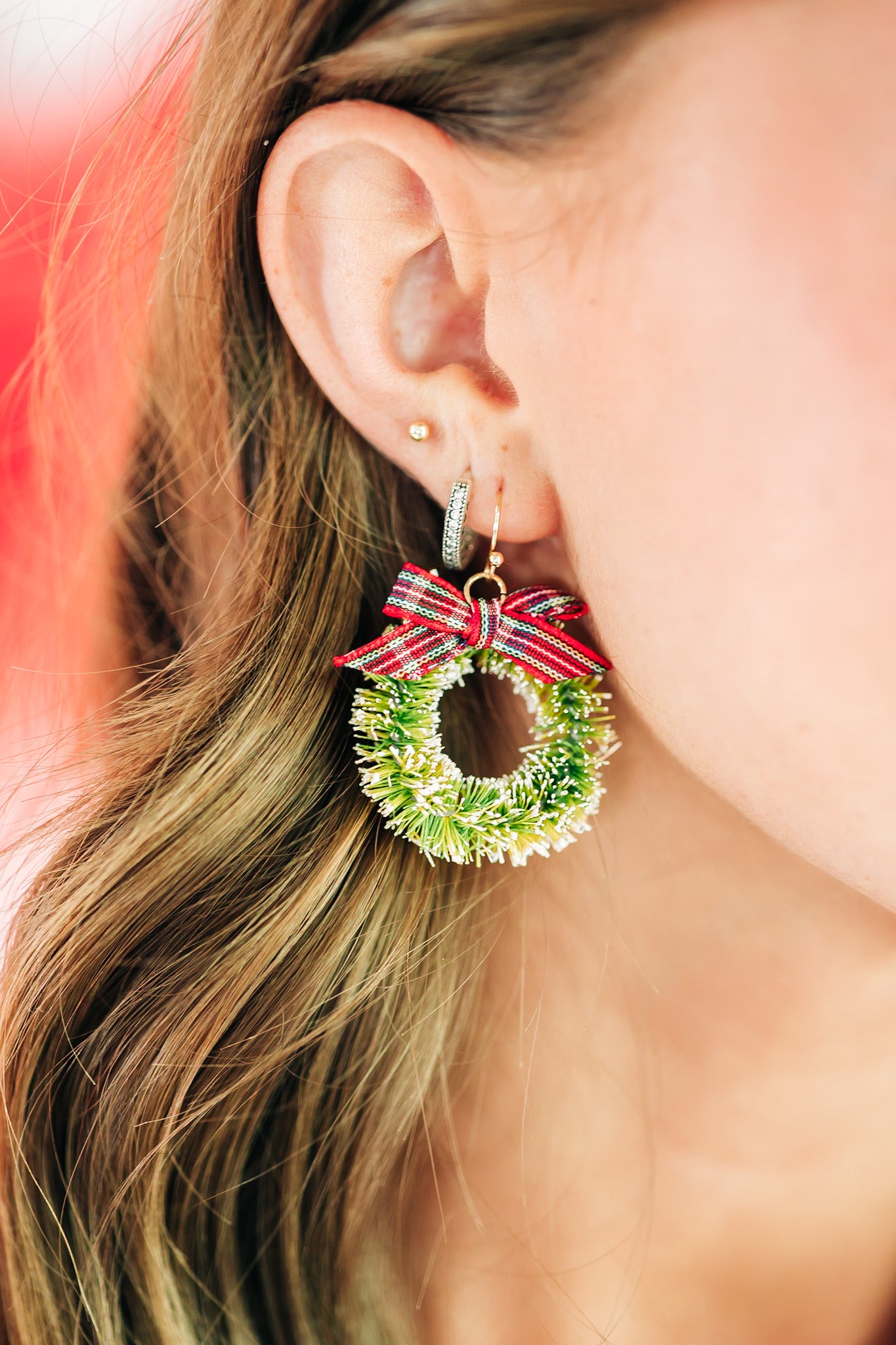 Christmas Wreath Earrings