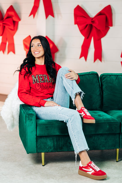 Cheetah Christmas Sweatshirt