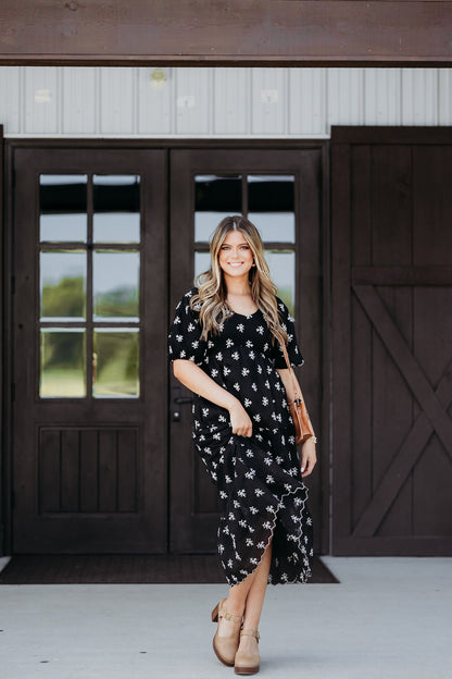 Sweetest Soul Black Midi Dress