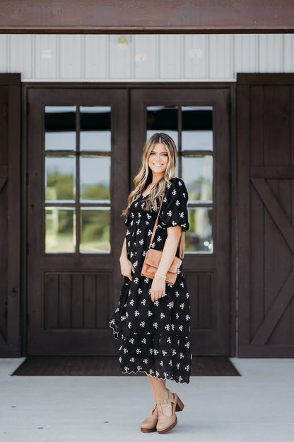 Sweetest Soul Black Midi Dress