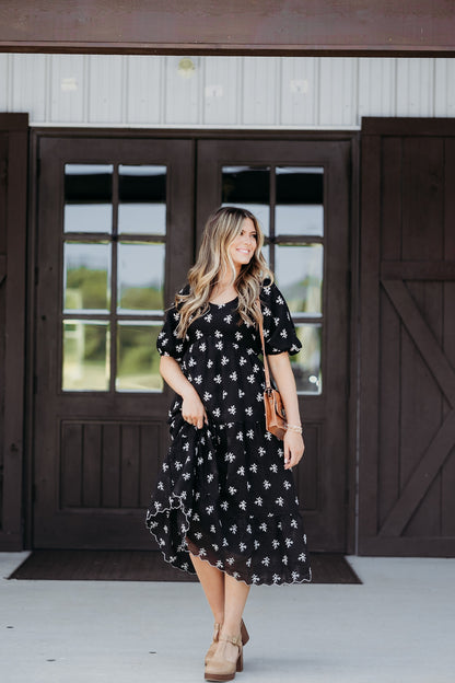 Sweetest Soul Black Midi Dress