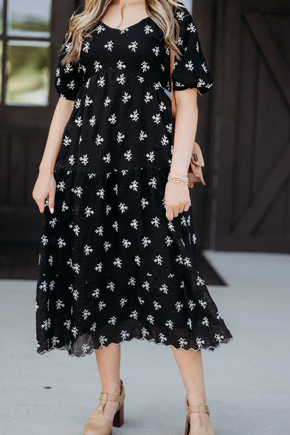 Sweetest Soul Black Midi Dress