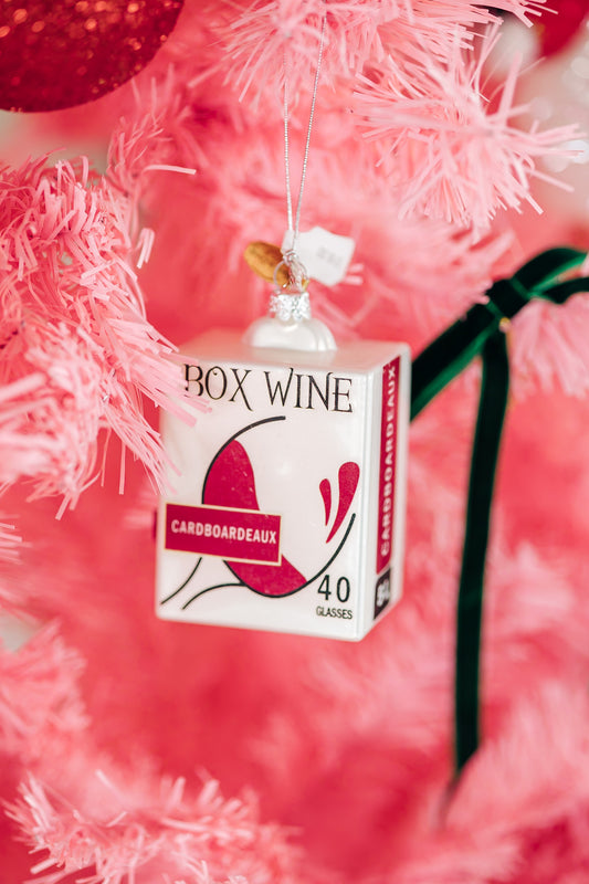 Boxed Wine Ornament