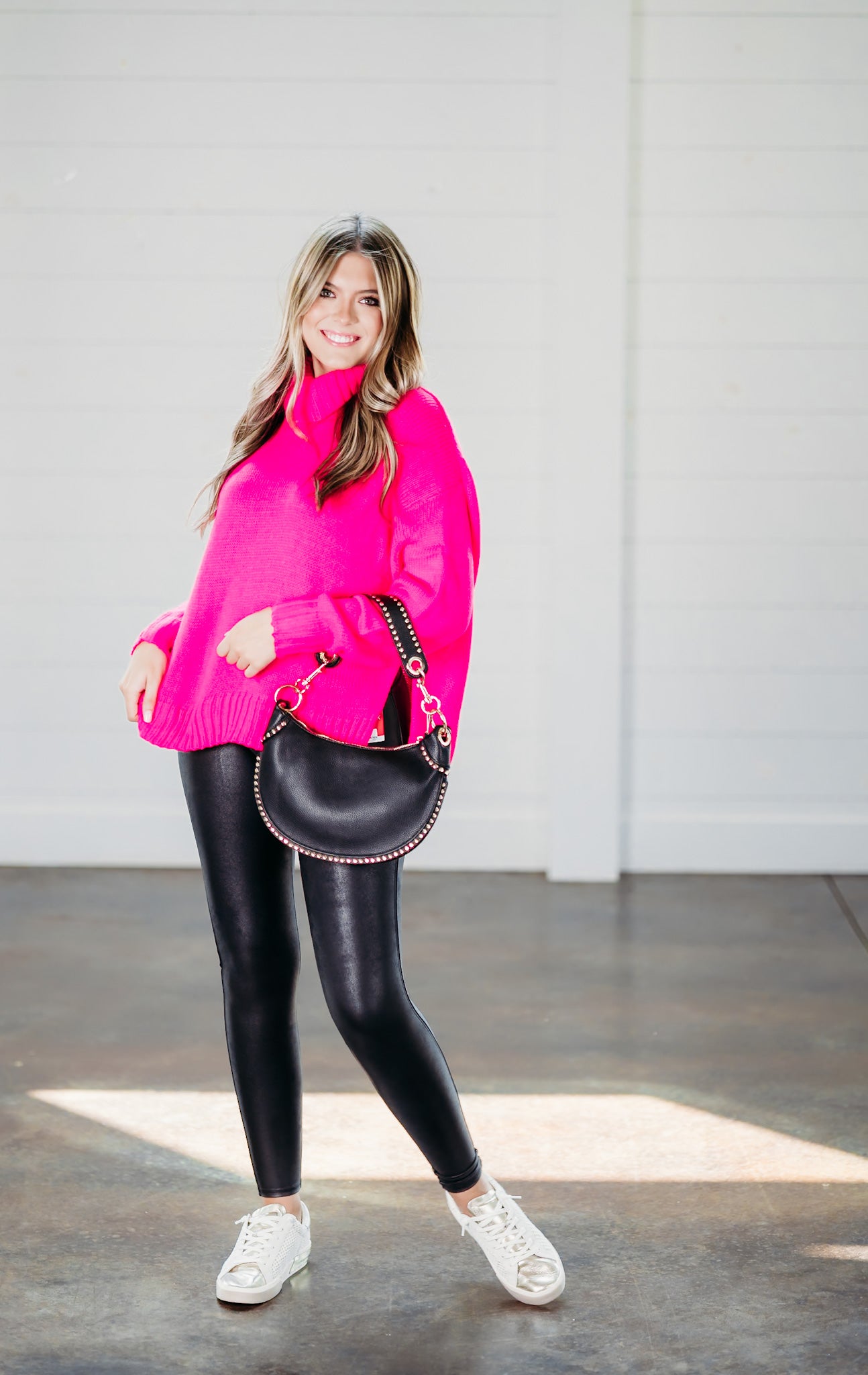 Joyful Feeling Fuchsia Sweater